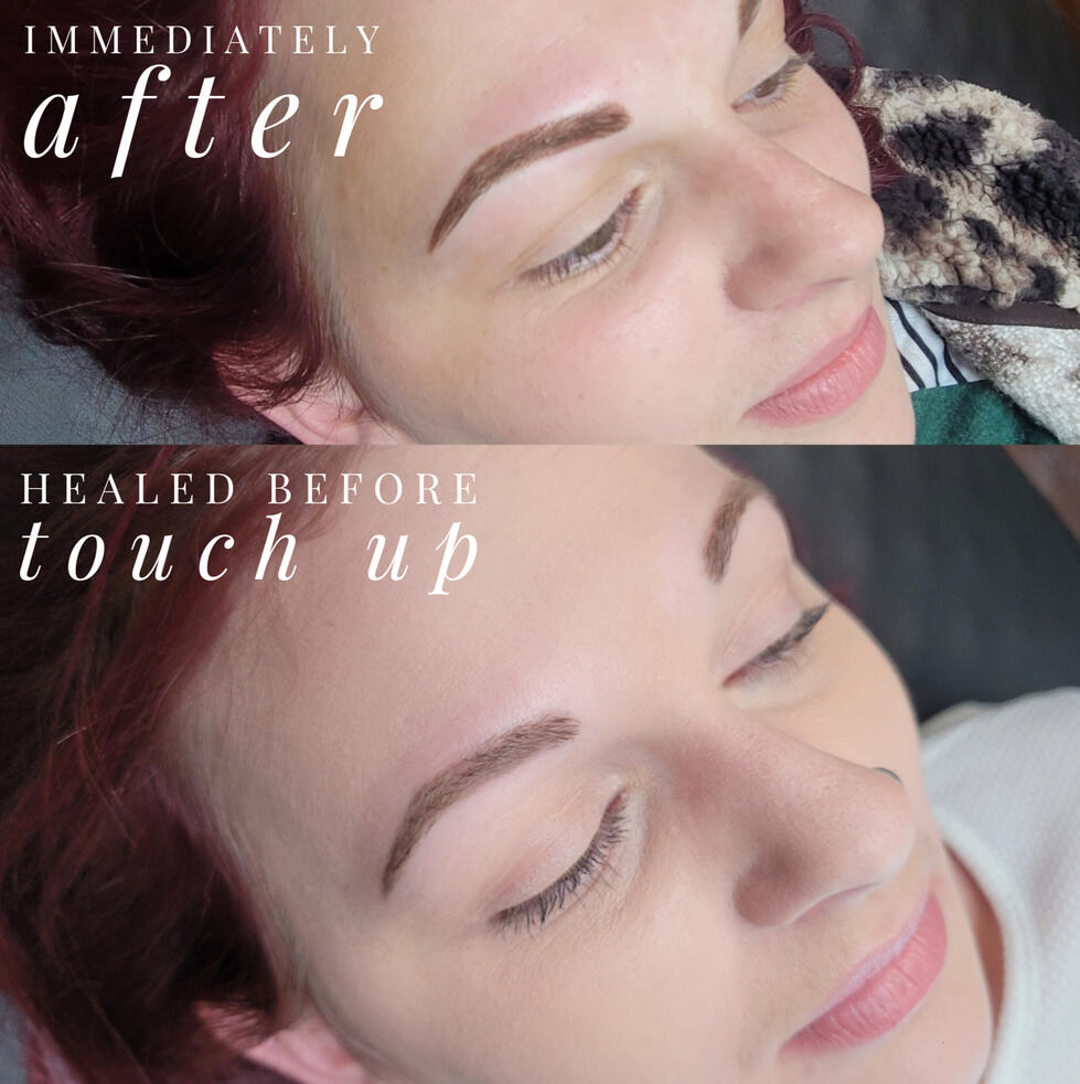 healed before touch up