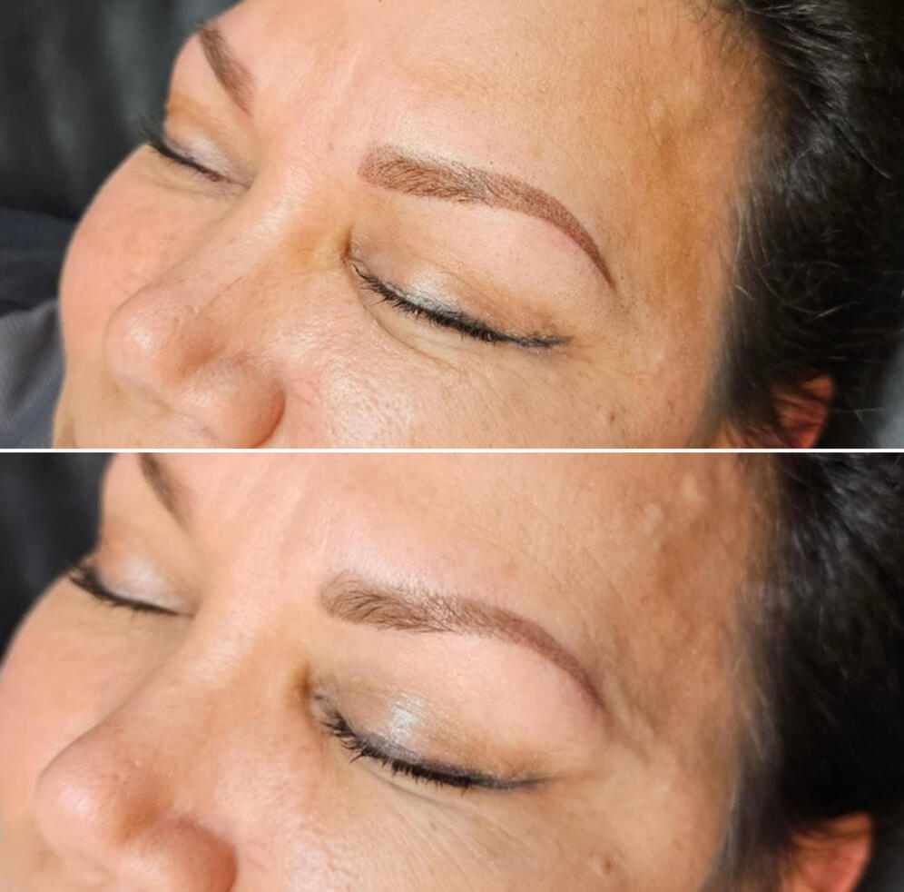 healed before touch up